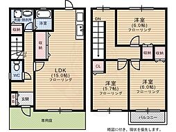 アンソレイエ2 1階3LDKの間取り