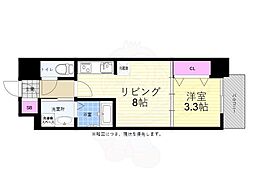 JR山陽新幹線 広島駅 徒歩10分の賃貸マンション 4階1LDKの間取り