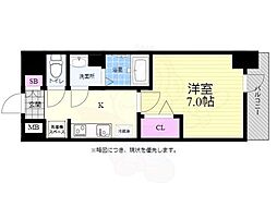 広島電鉄1系統 鷹野橋駅 徒歩7分の賃貸マンション 3階1Kの間取り