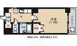 JR山陽新幹線 広島駅 徒歩12分の賃貸マンション 5階1Kの間取り