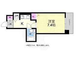 朝日プラザ横川駅前 1Kの間取図画像