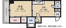 ウエダビル 1DKの間取図画像