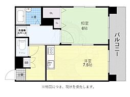 アーバンネクスト 5階1DKの間取り