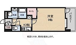 広島電鉄2系統 土橋駅 徒歩3分の賃貸マンション 2階1Kの間取り
