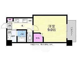 広島電鉄8系統 別院前駅 徒歩3分の賃貸マンション 3階1Kの間取り