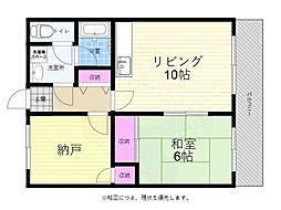 第3好木ビル 5階2LDKの間取り