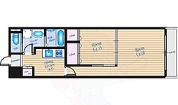 ツインハウス松中 1階2DKの間取り