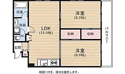 エスポワール 4階2LDKの間取り