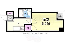 コーポ吉村 1Kの間取図画像