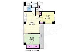 岩田ビル 1階2LDKの間取り