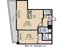 ロータスアネックス 4階1LDKの間取り