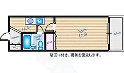 ウィルビル 1Kの間取図画像