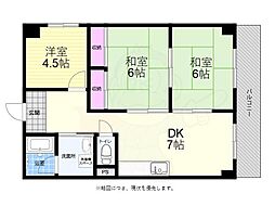 聖コーポ 3DKの間取図画像