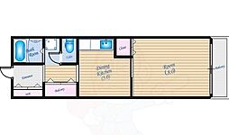 月森大手町ビル 1DKの間取図画像