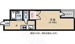 ルアール国光 1Kの間取図画像