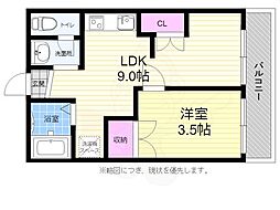フジビル23 1LDKの間取図画像