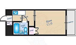 松尾ビル 1Kの間取図画像