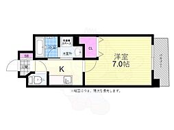 veloce4 1Kの間取図画像