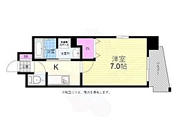 veloce4 1Kの間取図画像