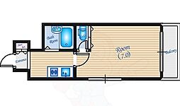 パール大宮 1Kの間取図画像