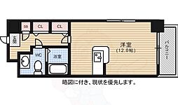JR新白島駅前東亜ビル ワンルームの間取図画像