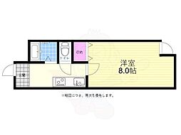 ルアール国光 1Kの間取図画像