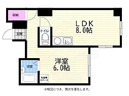 第2浦田ビル ワンルームの間取図画像