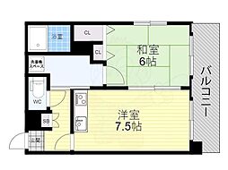 アーバンネクスト 1DKの間取図画像