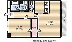 田清ビル 1LDKの間取図画像