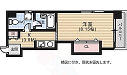 S・Kビル 1Kの間取図画像