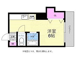 和田ビル ワンルームの間取図画像
