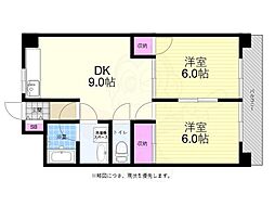 フルタビル 2LDKの間取図画像