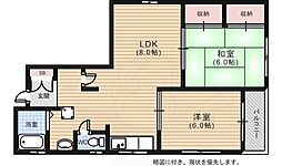 末広ビル 2LDKの間取図画像
