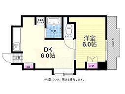 光レジデンス 1DKの間取図画像