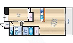 ベルパッソ横川弐番館 1LDKの間取図画像