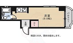 ティアラ白島 1Kの間取図画像