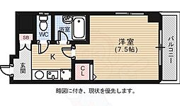 片山ビル2 1Kの間取図画像