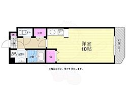 舟入・FLATS ワンルームの間取図画像