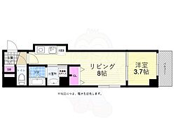 エトワール舟入中町 1LDKの間取図画像