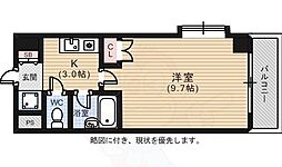 ヴィラ大芝 1Kの間取図画像