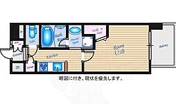 ステイサム舟入中町 1Kの間取図画像