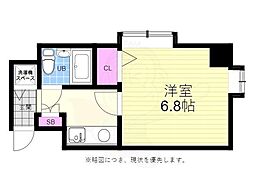 ダイアパレス横川公園 1Kの間取図画像