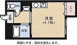 横川駅前ビル ワンルームの間取図画像