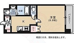 UNITEDHIROSHIMA 1Kの間取図画像