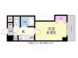 ハイレックス2 1Kの間取図画像