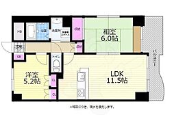 エール・アベニュー 2LDKの間取図画像