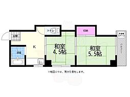 エビスヤビル 2Kの間取図画像
