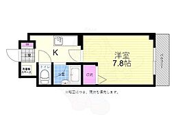 JRBハイツ横川 1Kの間取図画像