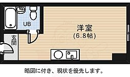 セントラル瀬戸内ビル ワンルームの間取図画像