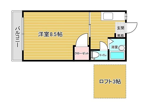 コートビレッジA 105｜福岡県飯塚市横田(賃貸アパート1K・1階・20.50㎡)の写真 その2
